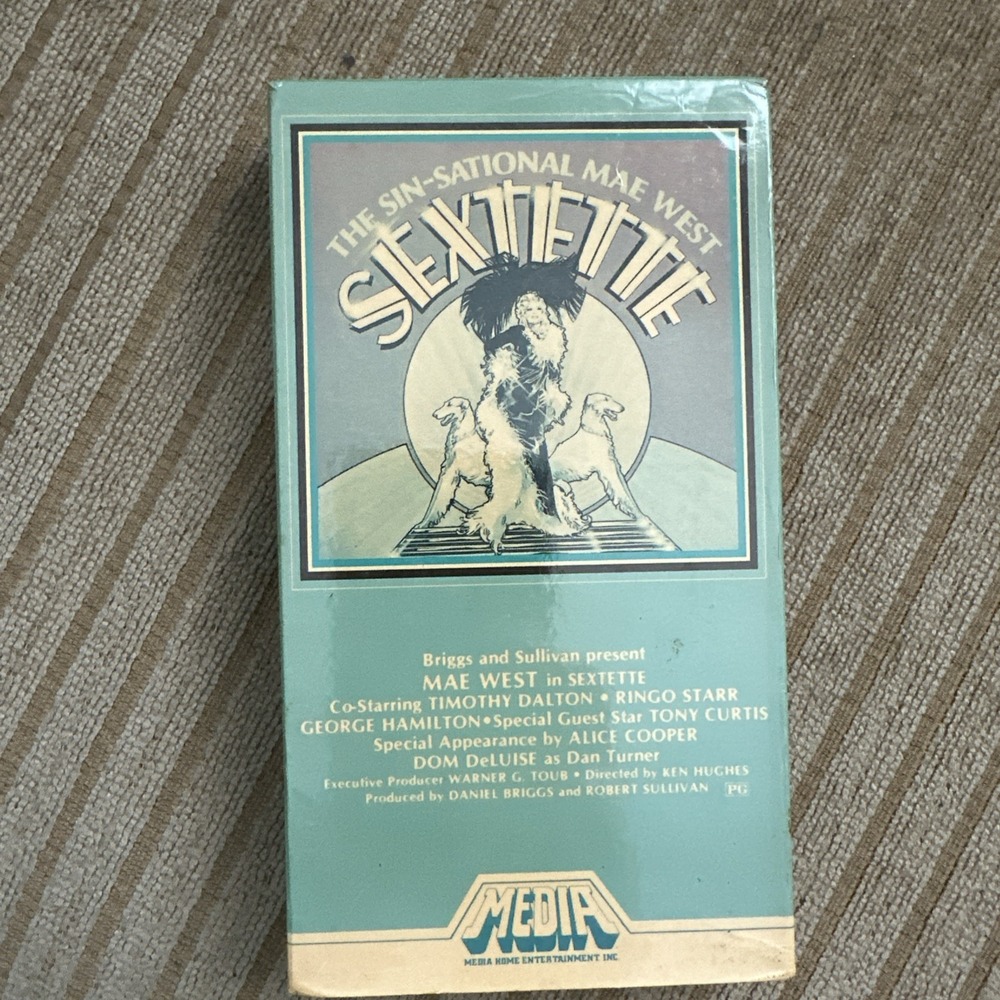 Sextette (VHS) 1982‎ Mae West Ringo Starr Alice Cooper Comedy Media Ent. RARE